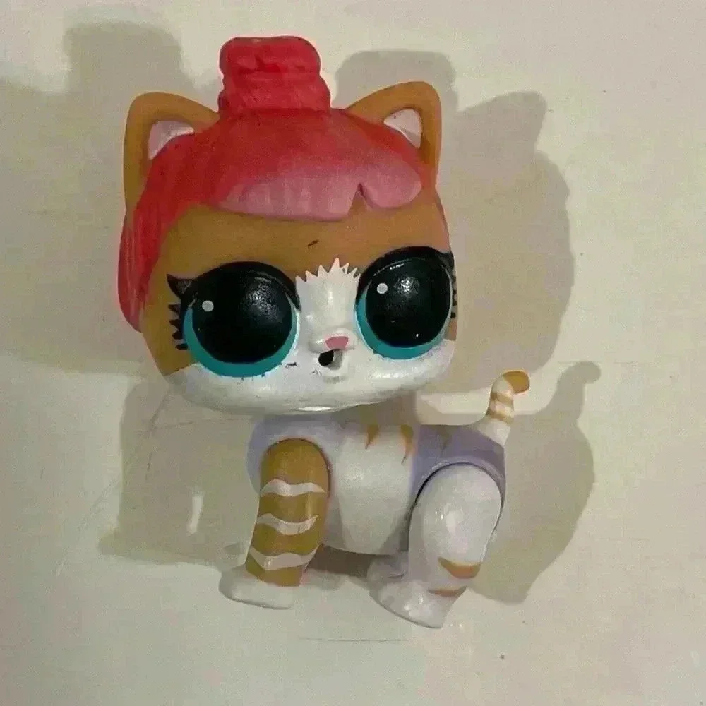 LOL Surprise! Block Party Pet Kitten Kitty‎ Cat Figure Doll Pink Hair